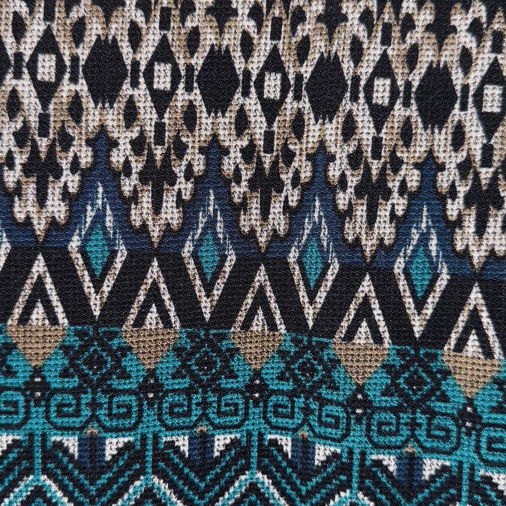 Perceptions Argyle print Sheath Quarter-sleeved d… - image 4